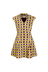White Smoke Tianna Mini Dress in Morning Gingham Mini Dress