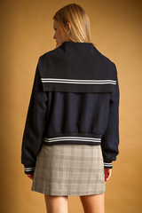 Dark Slate Gray Beyond The Sea Bomber Jacket Jacket