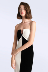 Lavender Lotta Gown in Black/Gardenia Formal Gown