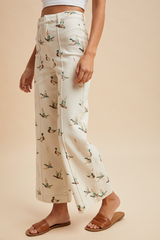 Tan Duck, Duck Wide Leg Denim Pant