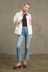 Rosy Brown Bloom With Me Jacket Jacket