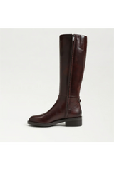 Milla Knee High Boot | Dark Brown Leather