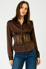 Lavender Rena Blouse Blouse
