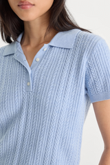The Micro Cable Polo Top