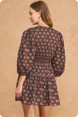 Tan A Little Luck Clover Mini Dress Mini Dress