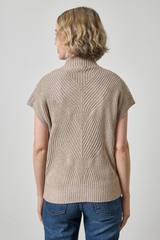 Light Gray Cable Wedge Sweater Sweater