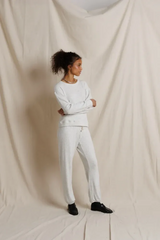 Gray Brynn Mohair Pull On Sweatpants Lounge Pants