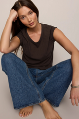 Light Gray Junie Slub Tee Tee