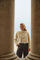 Dark Olive Green Lovi Cropped Jacket Jacket