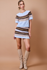 Sienna Love At First Knit Jacquard Sweater Sweater