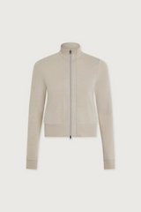 Lavender Rufus Cropped Zip Through Sweater