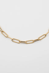 Lavender Twisted Links Necklace Necklace