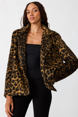 Lavender Madley Jacket in Cheetah Print Jacket