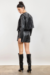 Lavender Daredevil Fringe Jacket Jacket