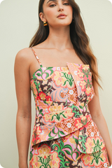 Antique White Secret Garden Floral Mini Dress Mini Dress