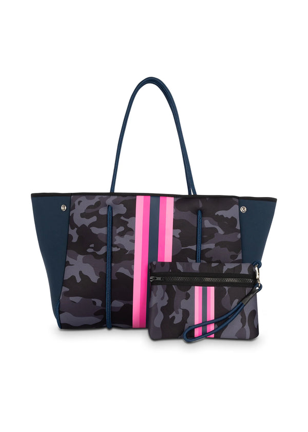 Dark Slate Gray Greyson Epic Neoprene Tote Handbags