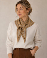 Dark Gray Triangular Pull Through Bandana Scarf
