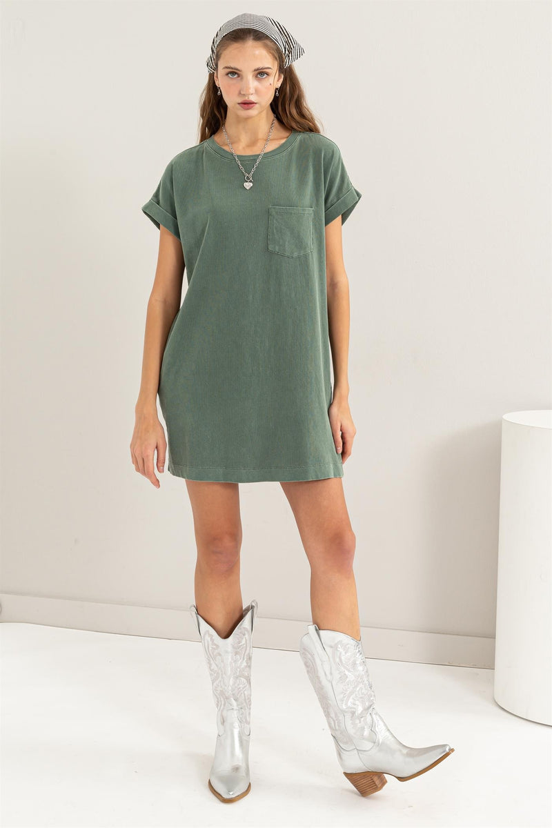 Light Gray Ricki T-Shirt Mini Dress Mini Dress