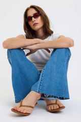 Lavender Lowkey Low Rise Flare | First Crush Jeans