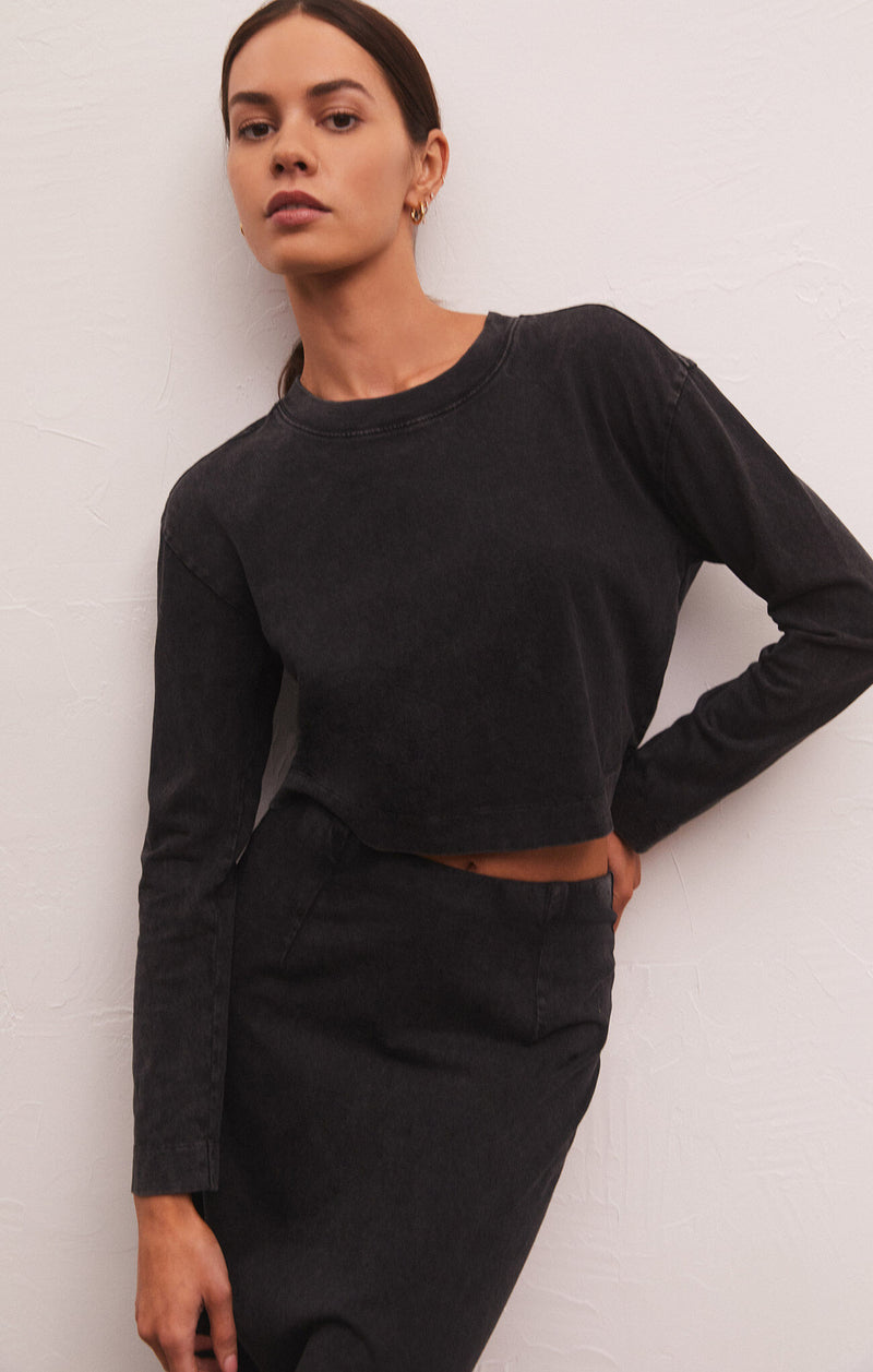 Light Gray Sloane Top Shirts & Tops