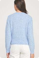 Lavender Color Pop Knit Cardigan Cardigan