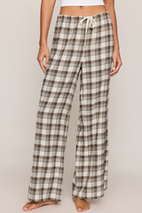 Light Gray Better Off Plaid Pant Lounge Pants