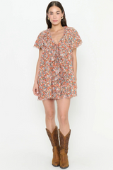 Rosalie Tunic Dress in Rustic Meadow