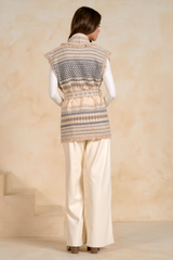 Tan Countryside Vest Cardigan Cardigan