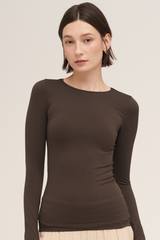 Light Gray Kell Long Sleeve Top Top