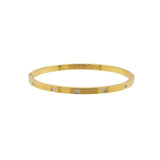 Dark Khaki Diamond Bangle Bracelet