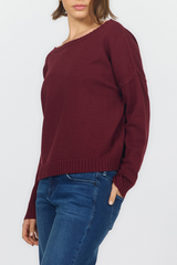 Lavender Liliana Boat Neck Sweater Sweater