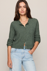 Dim Gray Medina Cable Cardigan Cardigan