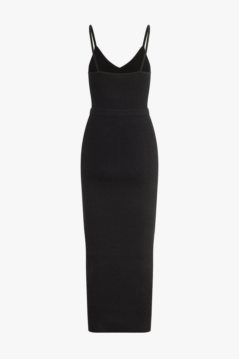 Black The Piper Dress Midi Dress
