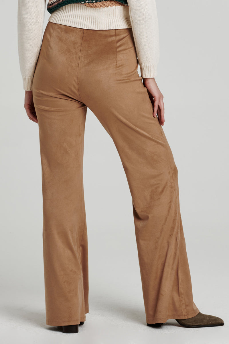 Light Gray Fallon Suede Pant Pant