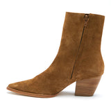 Saddle Brown Caty Suede Boot Bootie