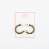 White Smoke Hoo Hoops Mini Earring