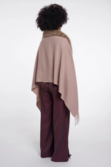 White Smoke Wendy Cape Shawl