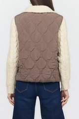 Lavender Petra Quilted Sweater Sweater