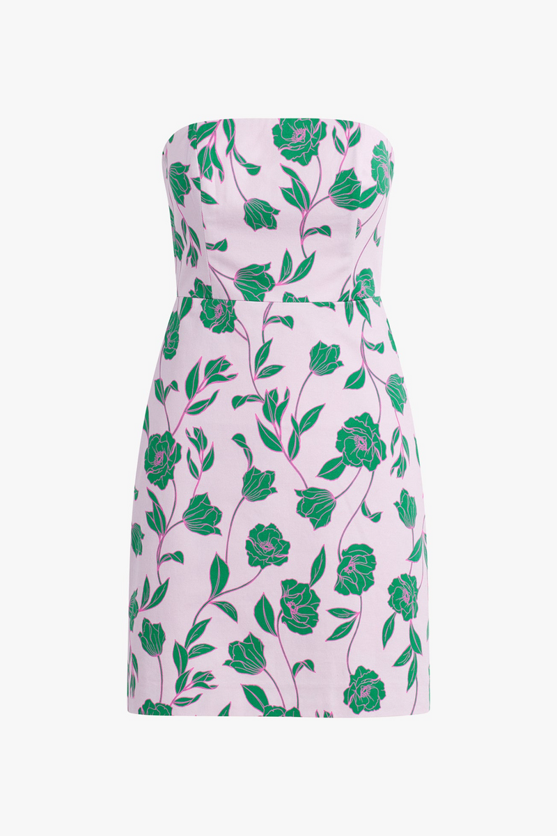 White Smoke The Willow Dress in Wisteria Field Floral Mini Dress