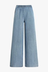 Slate Gray The Malibu Wide Leg in Coronado Pant