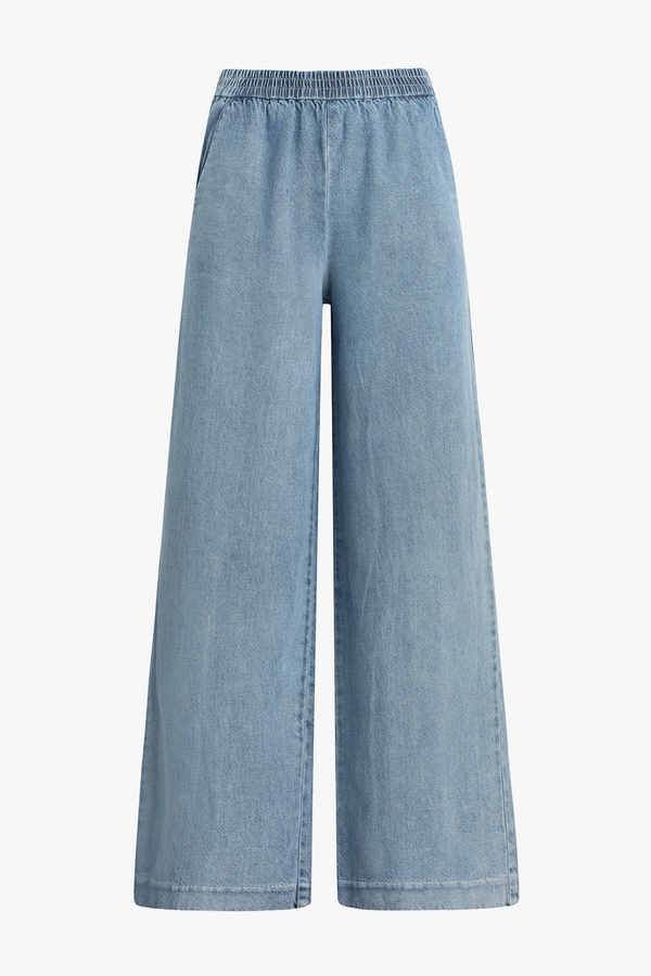 Slate Gray The Malibu Wide Leg in Coronado Pant