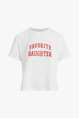 White Smoke The Cropped Collegiate Tee | White Rouge T Shirt