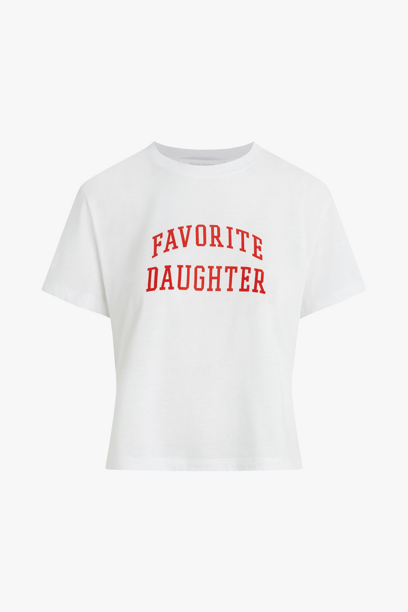 White Smoke The Cropped Collegiate Tee | White Rouge T Shirt