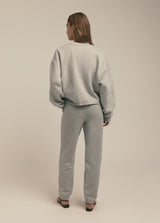 Gray The Cropped Collegiate Sweatshirt Sweatshirt