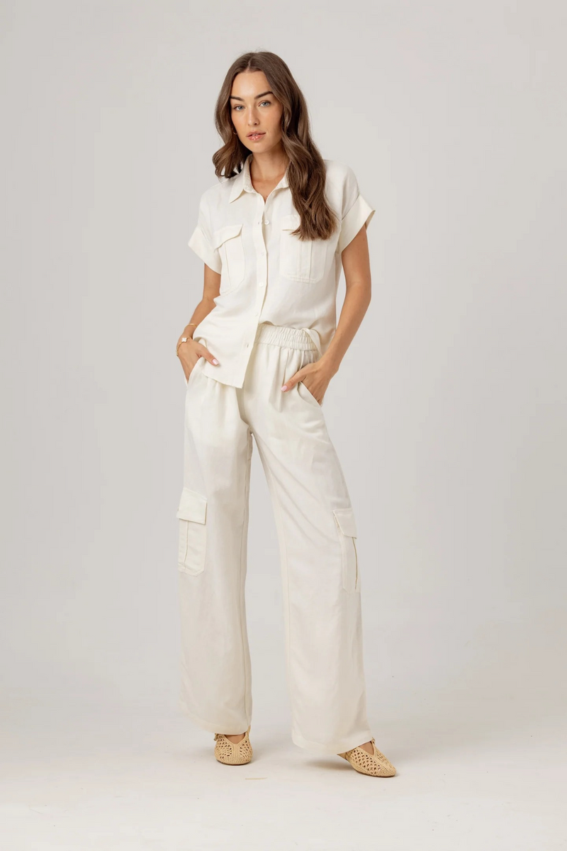 Light Gray Sabine Cargo Pants Pant