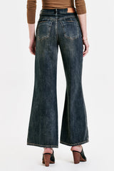 White Smoke Fiona Super High Rise Wide Leg Jean Jeans