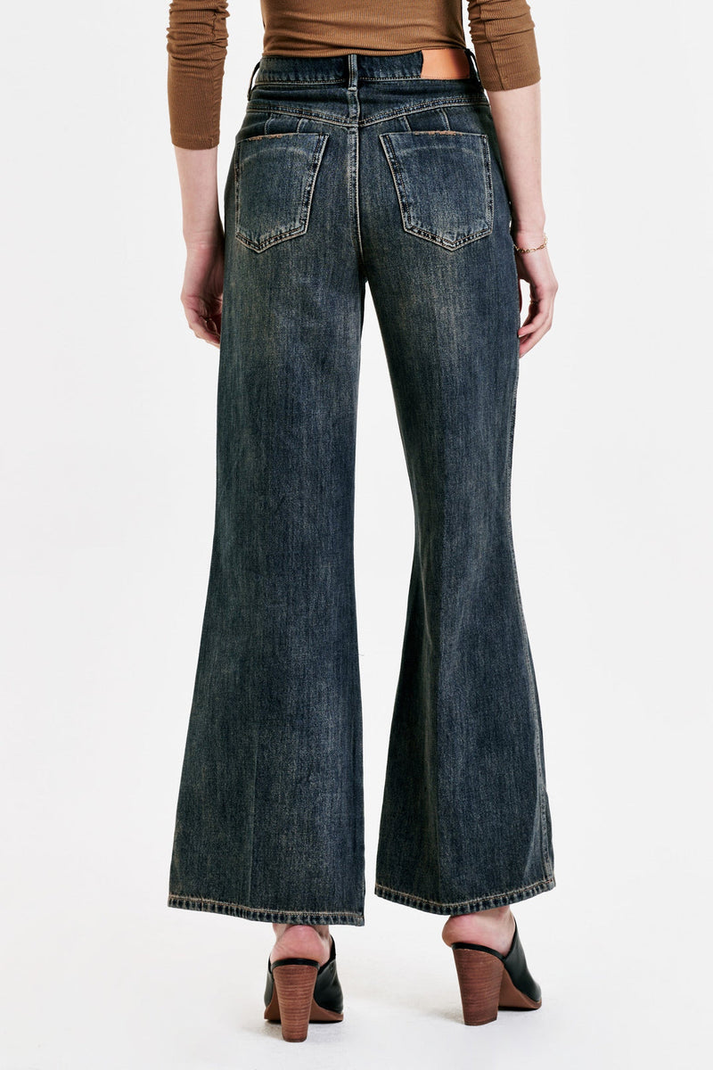 White Smoke Fiona Super High Rise Wide Leg Jean Jeans