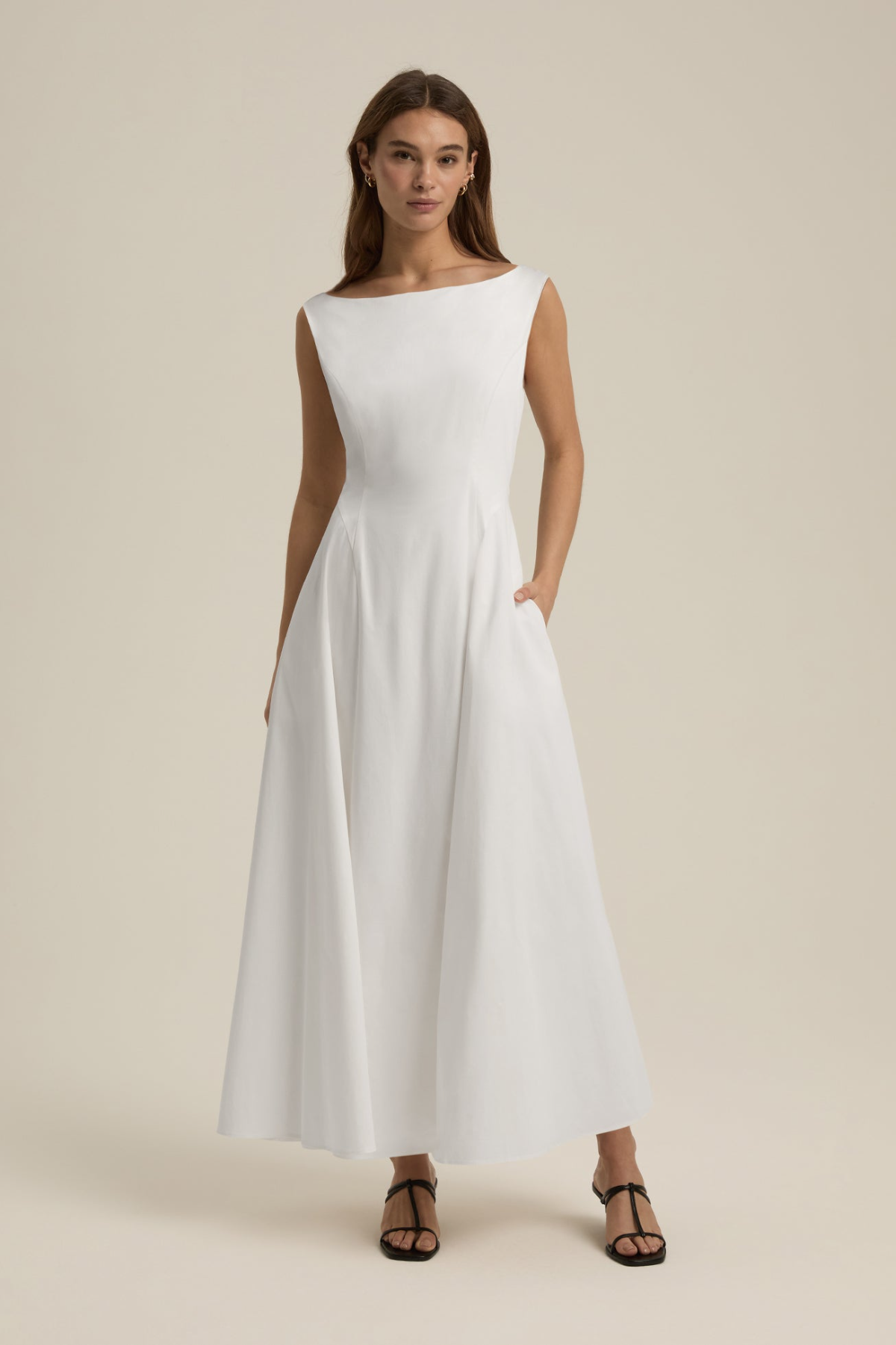 The Catherine Dress Bright White / L