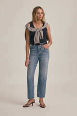 Ribbed Henley Tank