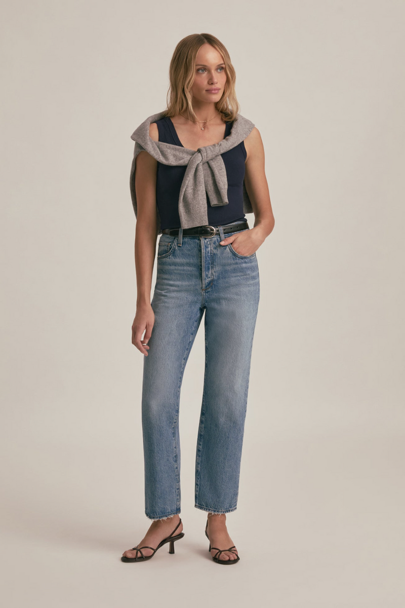 Ribbed Henley Tank